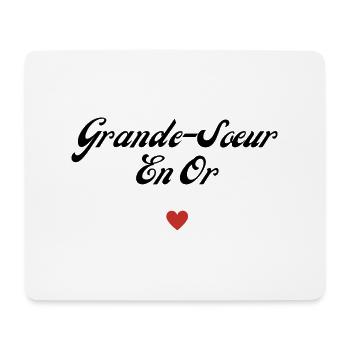grande-sœur en or - Tapis de souris (format paysage) - blanc - Devant