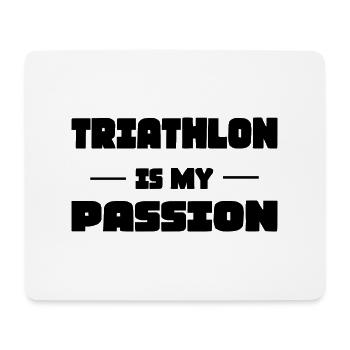 Biking Running Marathon Triathlon Bike - Mouse Pad (horizontal) - white - Front