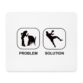 Handball Handballteam Handballspieler Handballfan - Mousepad (Querformat) - Weiß - Vorne