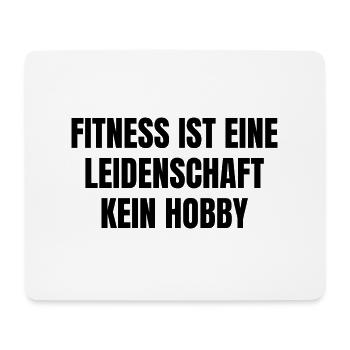 Fitness ist Leidenschaft - Mousepad (Querformat) - Weiß - Vorne