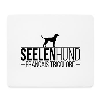 Francais Tricolore Seelenhund Hundespruch Wilsigns - Mousepad (Querformat) - Weiß - Vorne
