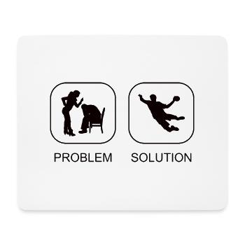Handball Handballteam Handballspieler Handballfan - Mousepad (Querformat) - Weiß - Vorne