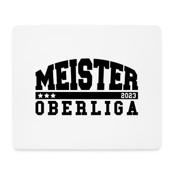 Meister 2023 Oberliga Aufstieg Fußball - Mousepad (Querformat) - Weiß - Vorne