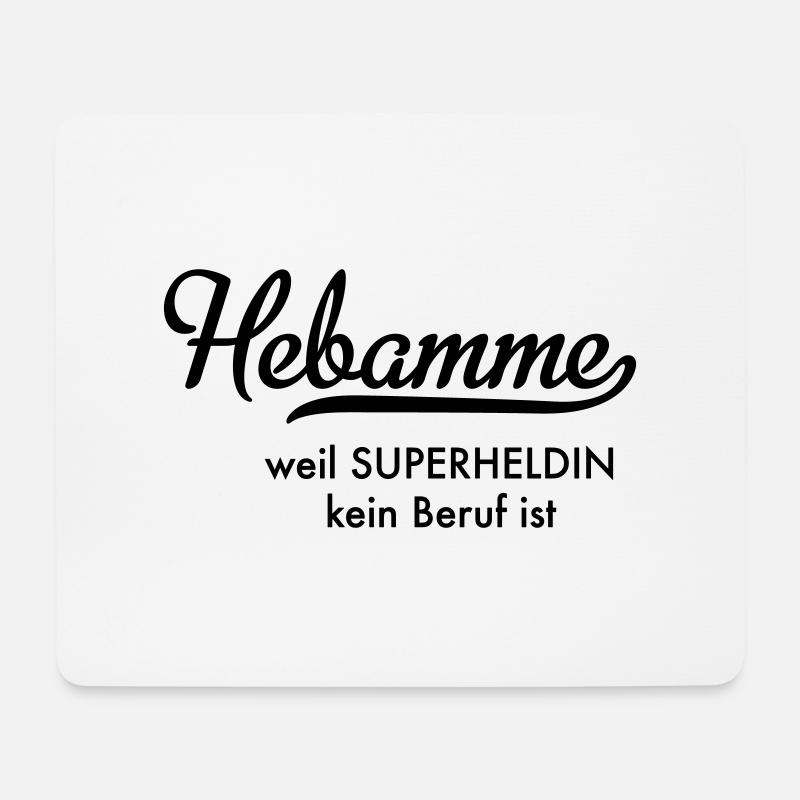 Hebamme - Mousepad (Querformat) - Weiß
