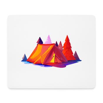 Camping Camp Gift Caravan Camping Camper - Mouse Pad (horizontal) - white - Front