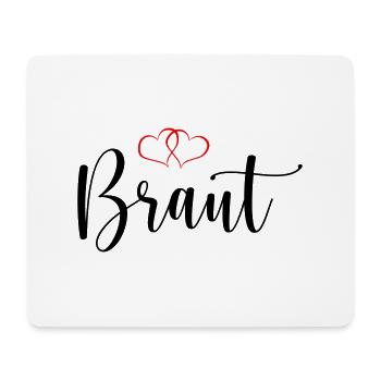 braut - Mousepad (Querformat) - Weiß - Vorne