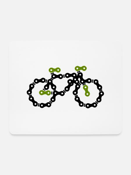 bike - Mousepad (Querformat) - Weiß