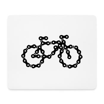 Bike - Mouse Pad (horizontal) - white - Front