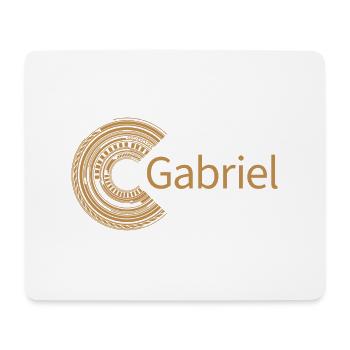 For Gabriel - Mouse Pad (horizontal) - white - Front