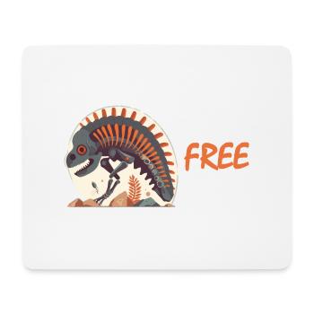 Sans fossiles - Tapis de souris (format paysage) - blanc - Devant