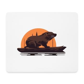 Bieber in the sunset - Mouse Pad (horizontal) - white - Front