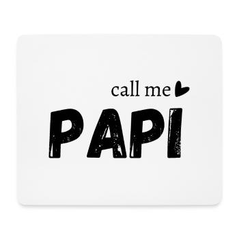 Call me papi - Tapis de souris (format paysage) - blanc - Devant