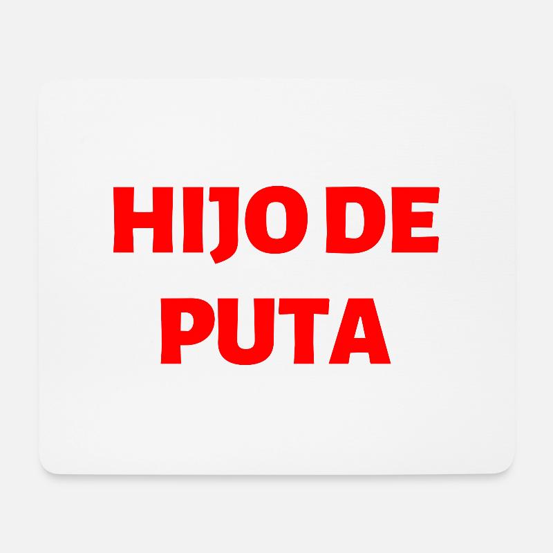 Spanisch Sprache Spruch - Mousepad (Querformat) - Weiß