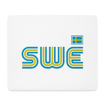 Schweden Schweden Flagge national norden skandinavia - Mousepad (Querformat) - Weiß - Vorne