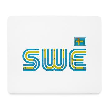 Suède Suède drapeau national norden skandinavia - Tapis de souris (format paysage) - blanc - Devant