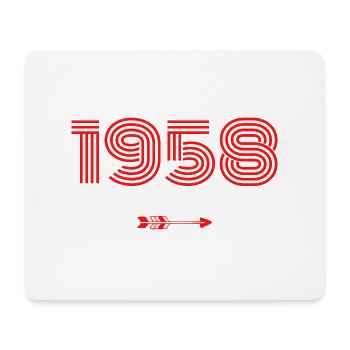 Born in 1958 - Mouse Pad (horizontal) - white - Front