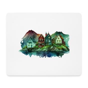 Schweden Schweden Schweden Skandinavien Reisekunst Kunst - Mousepad (Querformat) - Weiß - Vorne