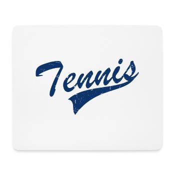 Vintage-Tennis - Mousepad (Querformat) - Weiß - Vorne