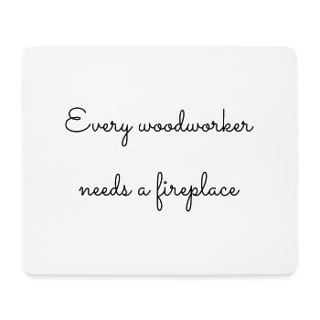 logging badge geek woodcutter lumberman - Mousepad (Querformat) - Weiß - Vorne