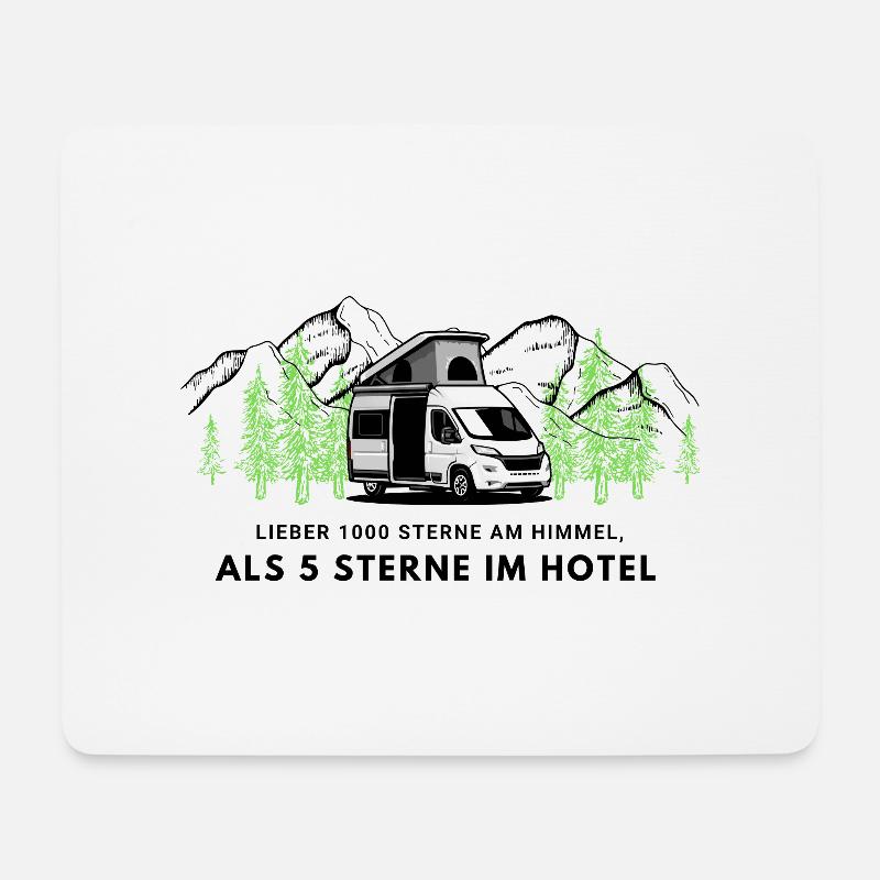 Camper - Mousepad (Querformat) - Weiß