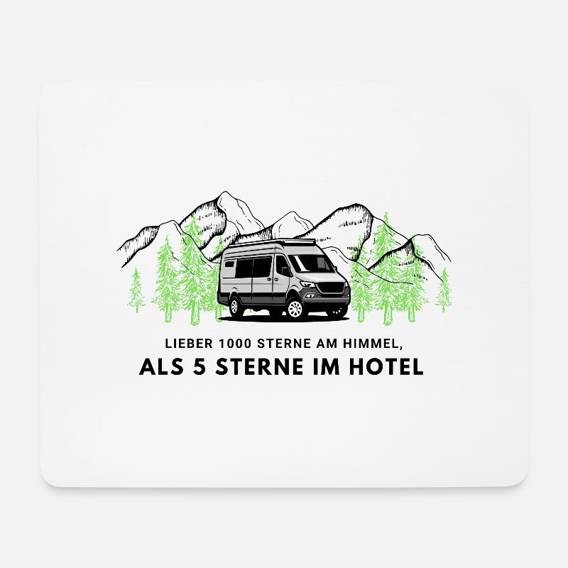 Camper - Mousepad (Querformat) - Weiß