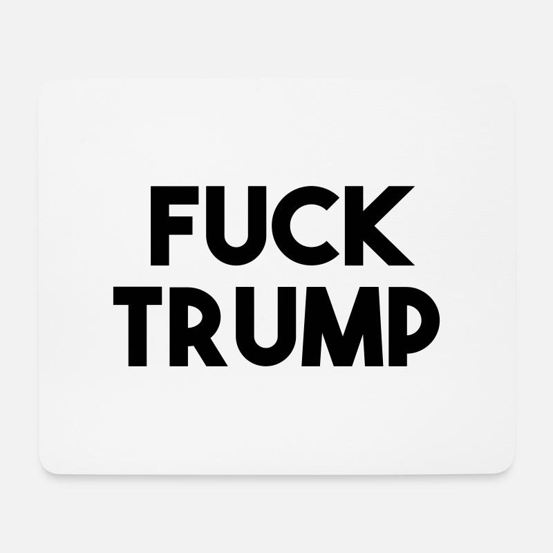 FUCK  - Mousepad (Querformat) - Weiß