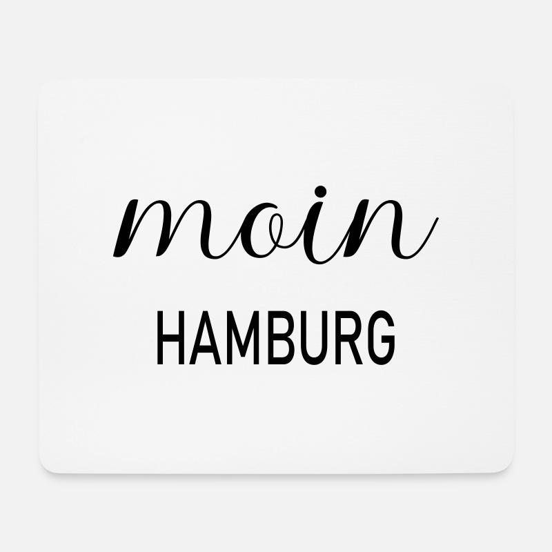 Moin Hamburg - Mousepad (Querformat) - Weiß