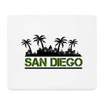 san diego - Mousepad (Querformat) - Weiß - Vorne