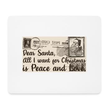 Noël Noël père Noël nicolas coquine - Tapis de souris (format paysage) - blanc - Devant