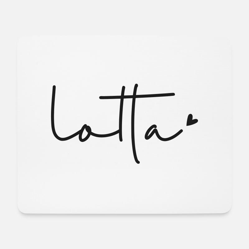 Name Lotta - Mousepad (Querformat) - Weiß