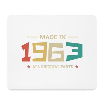 Legendär seit 1963 Original 1963 - Mousepad (Querformat) - Weiß - Vorne