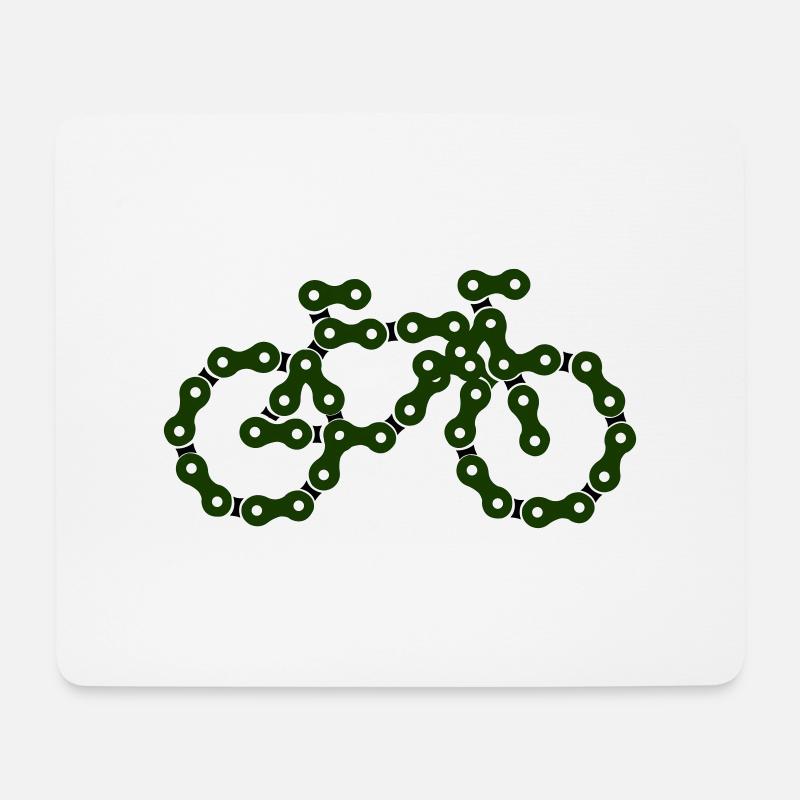fahrrad - Mousepad (Querformat) - Weiß