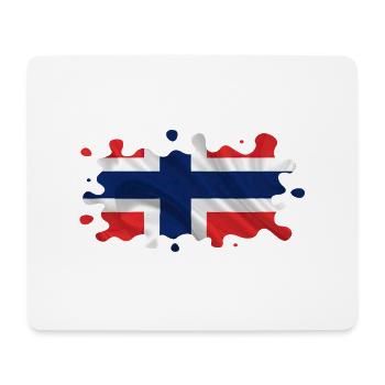 Norwegen Norwegen Flagge Skandinavien Norden Tor Viking - Mousepad (Querformat) - Weiß - Vorne