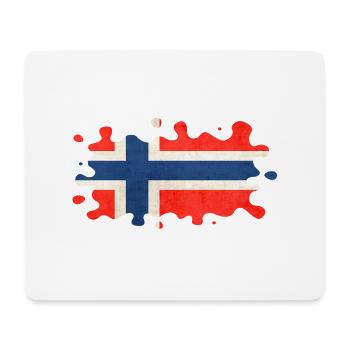 Norvège Norvège Drapeau Scandinavie Norden Tor Viking - Tapis de souris (format paysage) - blanc - Devant