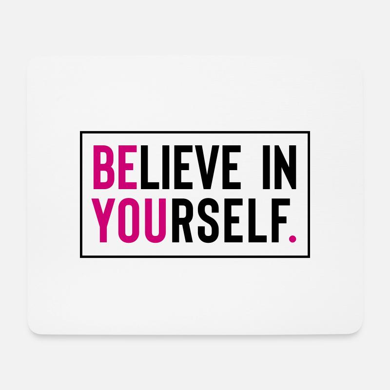 be you - Mousepad (Querformat) - Weiß