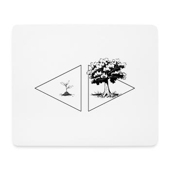 Setzling Baum - Große Erfolge aus kleinen Chancen - Mousepad (Querformat) - Weiß - Vorne