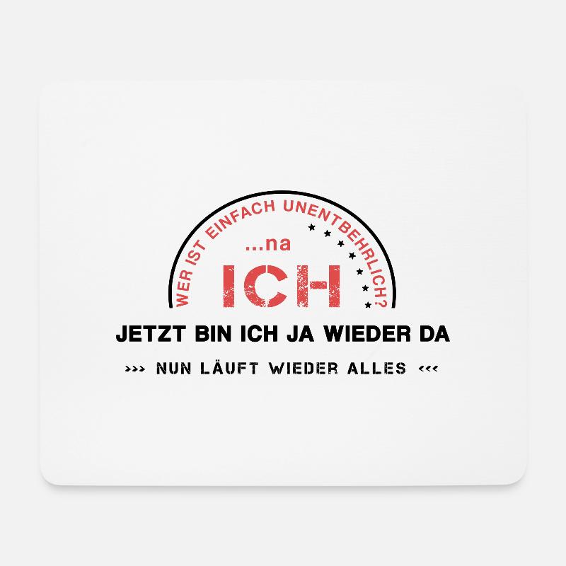 unentbehrlich Ego ich - Mousepad (Querformat) - Weiß
