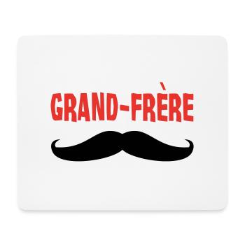 Grand Frère - Tapis de souris (format paysage) - blanc - Devant