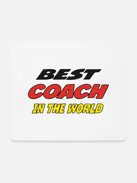 Best COACH in the world - Mouse Pad (horizontal) - white