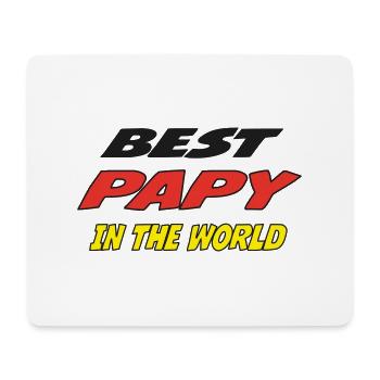 Bestes PAPY der Welt - Mousepad (Querformat) - Weiß - Vorne