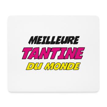 MEILLEURE TANTINE DU MONDE - Tapis de souris (format paysage) - blanc - Devant