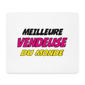 MEILLEURE VENDEUSE DU MONDE - Tapis de souris (format paysage) - blanc - Devant