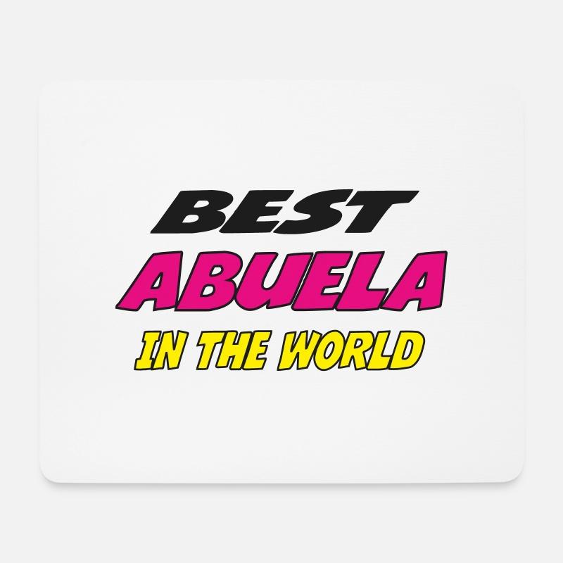 Best ABUELA in the world - Mouse Pad (horizontal) - white