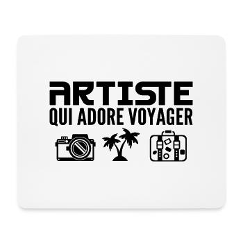 Reisende & Künstler: Leidenschaft & Entdeckung - Mousepad (Querformat) - Weiß - Vorne