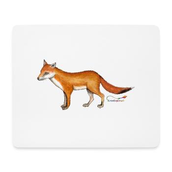 Fuchs (Vulpes vulpes) - Mousepad (Querformat) - Weiß - Vorne