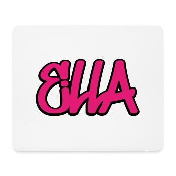 Ella Name Graffiti Hip Hop - Mouse Pad (horizontal) - white - Front