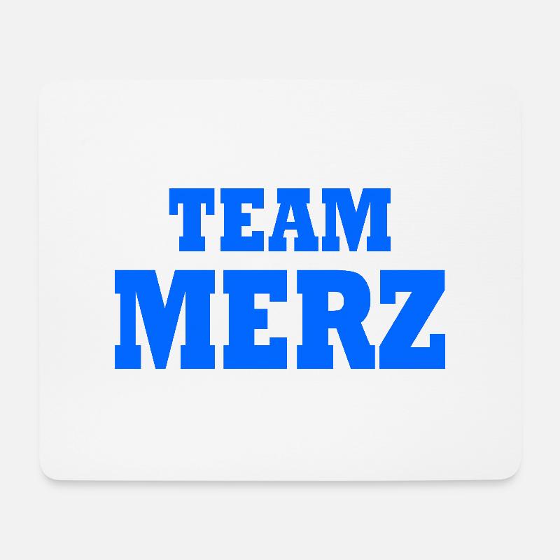 Team Merz - Mousepad (Querformat) - Weiß