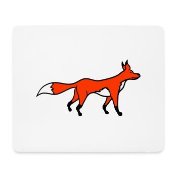 Renard roux forêt animal intelligent mignon chien sauvage - Tapis de souris (format paysage) - blanc - Devant
