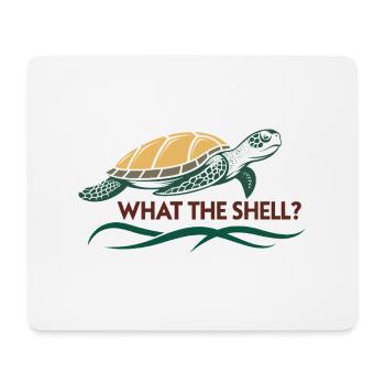 Was zum Teufel? - Mousepad (Querformat) - Weiß - Vorne