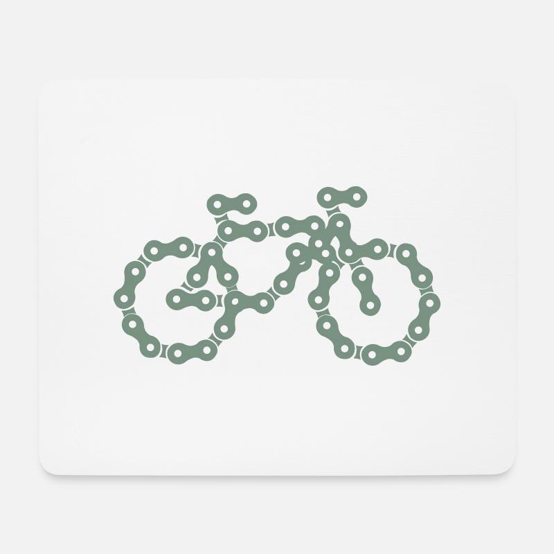 bike - Mousepad (Querformat) - Weiß